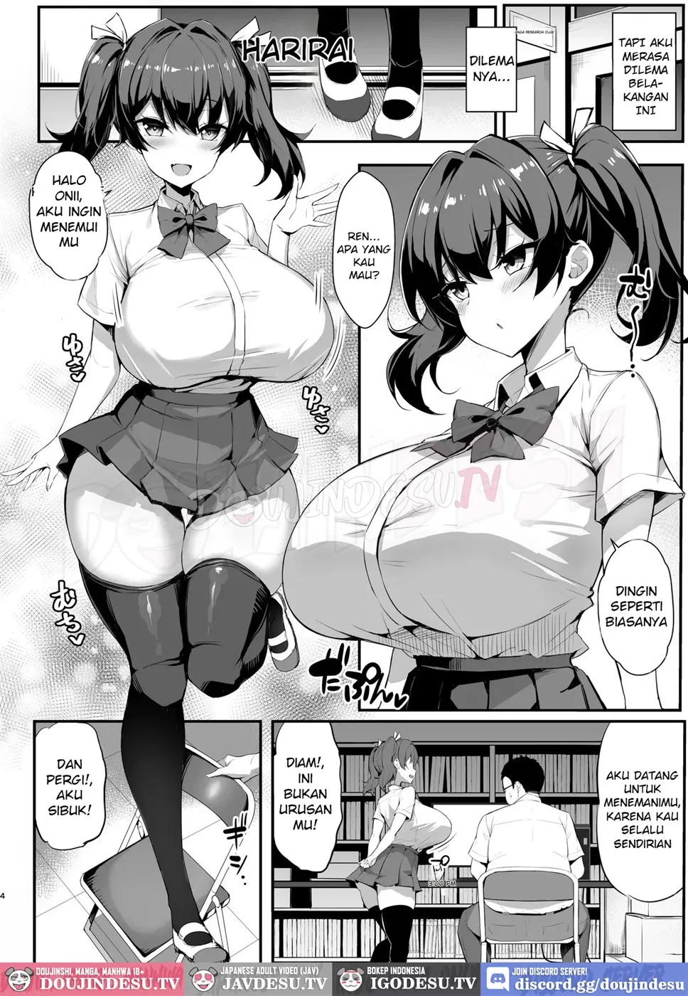 Mesugaki Kouhai Sasoi Uke Hon - Page 4